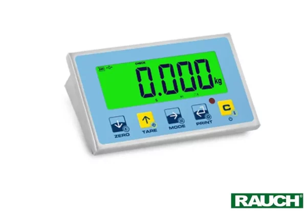 Multifunktions-Wiegeanzeige Standard Edelstahl, XXL Ziffern, 3-farbiges Hintergrundbeleuchtetes LCD-Display