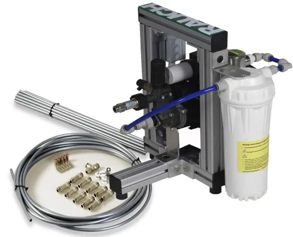Sprühnebel Hochdruck "SET" RAUCH Coolline Basic mit 20 Düsen und 50 Bar Pumpentechnik - Kühlen, Befeuchten, Desinfektion – Bild 3